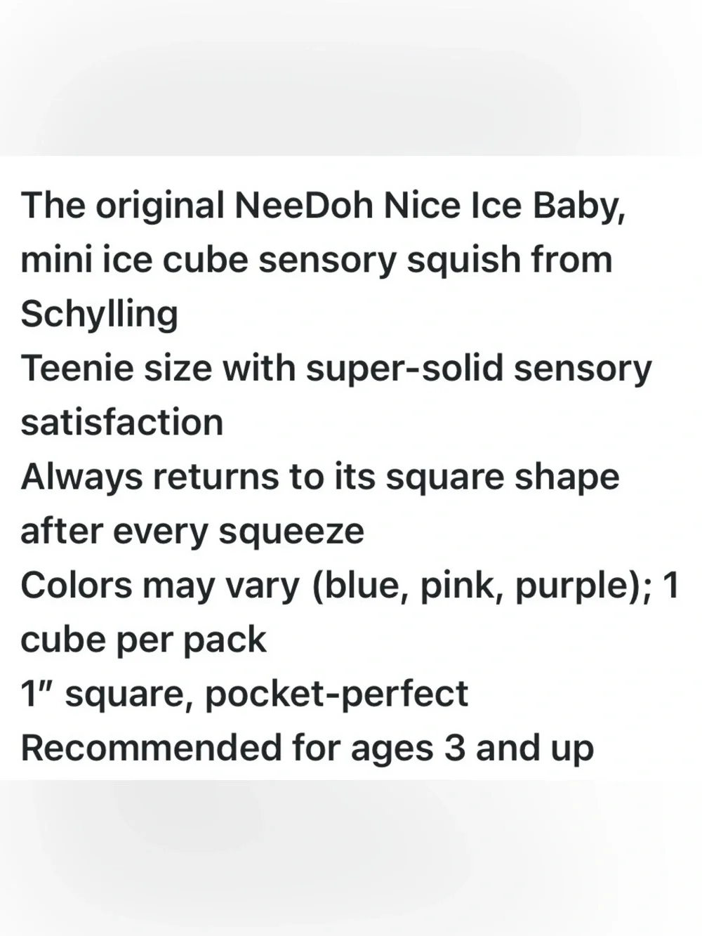 SCHYLLING NEEDOHS 5 BOXES NICE ICE BABY MINI SUPER SOLID SQUISHIES. 3 COLORS NIB